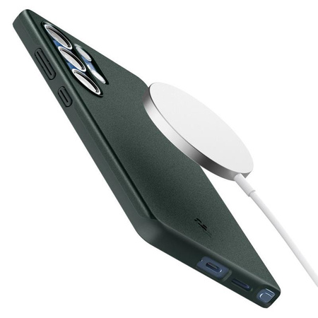 Spigen Thin Fit MagSafe - étui pour Samsung Galaxy S25 Ultra (Abyss Green)
