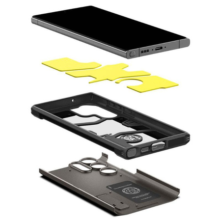 Spigen Tough Armor - Etui pour Samsung Galaxy S23 Ultra (Gunmetal)