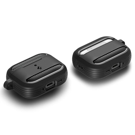 ETUI DO AIRPODS PRO 3 SPIGEN RUGGED ARMOR ORYGINALNE CZARNE NA SŁUCHAWKI