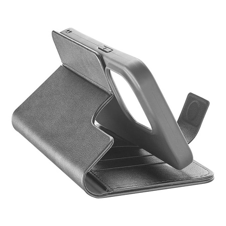 Cellularline Book Agenda - Étui pour iPhone 15 Pro Max avec revêtement MICROBAN (noir)