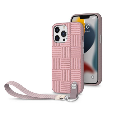 Moshi Altra - Case with detachable lanyard iPhone 13 Pro (anti-bacterial NanoShield™) (Pink)