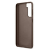Guess 4G Metall Logo - Samsung Galaxy S21 Tasche (braun)