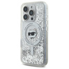 Karl Lagerfeld Liquid Glitter Choupette Head MagSafe - Case for iPhone 16 Pro (transparent)