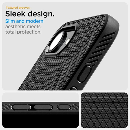 Spigen Liquid Air MagSafe - Case for iPhone 16e (Matte Black)