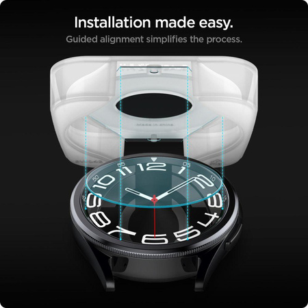 Spigen GLAS.TR EZ FIT 2-Pack - Szkło hartowane do Samsung Galaxy Watch 6 Classic 43 mm (2 szt)