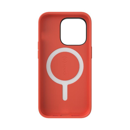 Speck CandyShell Pro + MagSafe - iPhone 14 Pro Case with MICROBAN Coating (Digital Pink / Energy Red)