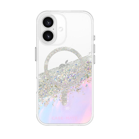 Case-Mate Karat MagSafe - Pouzdro pro iPhone 16 (Holographic Soap Bubble)