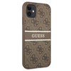 Guess 4G Printed Stripe - iPhone 11 Case (brown)
