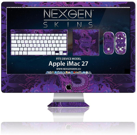 Nexgen Skins - 3D effect iMac 27" case skin set (Serpentine 3D)