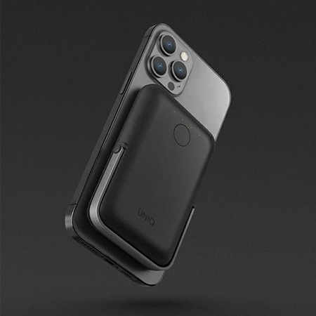 UNIQ Hoveo - Power Bank indukcyjny 5000mAh MagSafe 20W USB-C Power Delivery (czarny)