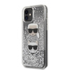 Karl Lagerfeld Liquid Glitter Hearts - pouzdro pro iPhone 11