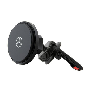 Mercedes Silver Star MagSafe - Mágneses autós tartó 15W vezeték nélküli töltéssel (fekete)