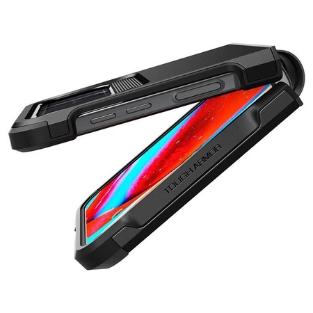 Spigen Tough Armor - Gehäuse für Samsung Galaxy Z Flip 4 (Schwarz)