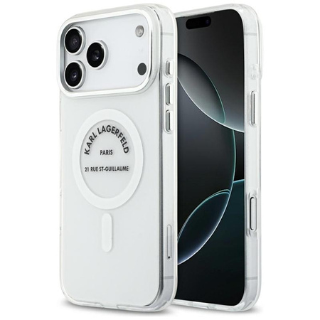 Karl Lagerfeld IML Karl RSG Logo MagSafe - Case for iPhone 17 Pro Max (transparent)