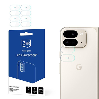 3mk Protection de l'objectif - Google Pixel 9 Pro Verre de l'objectif de la caméra pliée (avant) (4 jeux)