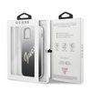 Guess Glitter Gradient Script - Coque iPhone 12 Pro Max (noir)