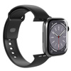 PURO ICON - Elasztikus szíj Apple Watch 38/40/41/42 mm-es órához (S/M és M/L) (fekete)