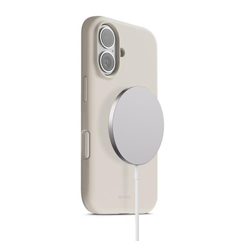 MAGSAFE SILIKONHÜLLE FÜR IPHONE 17 Crong BEIGE MAGNETHÜLLE