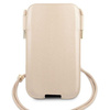 Pouzdro Guess Saffiano - S/M pouzdro na telefon max. 6,1" (zlaté)
