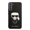 Karl Lagerfeld Saffiano Ikonik Patch - Étui Samsung Galaxy S22+ (noir)