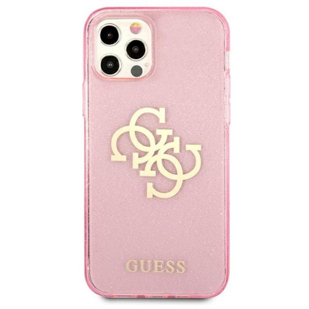 Guess Glitter 4G Big Logo - iPhone 12 Pro Max Case (pink)