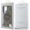 Guess 4G Round Patch Classic Logo MagSafe - tok Samsung Galaxy S25 Ultra (barna)