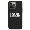 Karl Lagerfeld Silicone Stack Logo - Coque iPhone 13 Pro Max (noir)