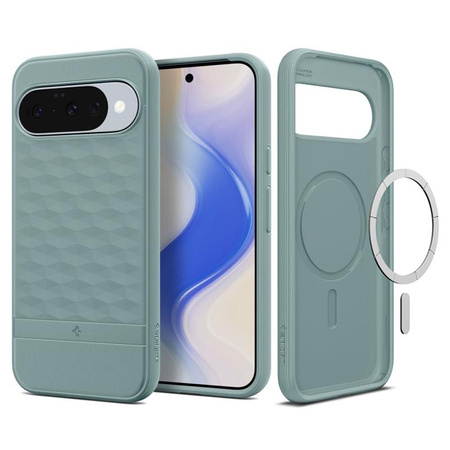 ETUI DO GOOGLE PIXEL 10 | 10 PRO do MAGSAFE SPIGEN ORYGINALNE ZIELONE