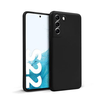 Barevný kryt Crong - pouzdro pro Samsung Galaxy S22 (černé)