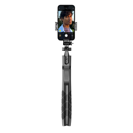 BLUETOOTH SELFIE STICK MIT PILOT MIT STABIL, für Telefon, GoPro, Crong SelfieGo Ultra