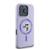 Karl Lagerfeld Silicone Karl & Choupette Ring MagSafe - Coque iPhone 16 Pro Max (violet)