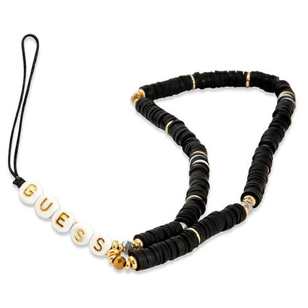 Guess Phone Strap Heishi Beads – Zawieszka do telefonu (Black)