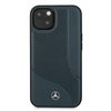 Mercedes Leather Perforated Area - iPhone 13 Tasche (navy blau)