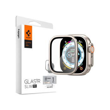 Spigen Glas.TR Slim Pro - Gehärtetes Glas für Apple Watch Ultra 49 mm (Titanium)