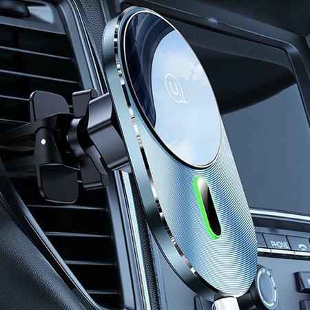 USAMS US-CD170 - Magnetische Autohalterung mit kabelloser 15-W-Ladung (schwarz)