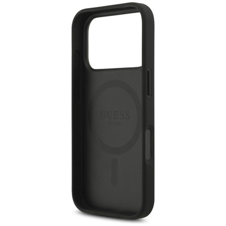 Guess 4G Circle Classic Logo MagSafe – Case iPhone 17 Pro (Black)