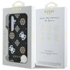 Guess 4G Imprimé motif pivoine coloré MagSafe - étui pour Samsung Galaxy S25 (noir)