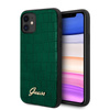 Guess Croco Case - Etui iPhone 11 (Dark Green)