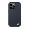 BMW Liquid Silicone Case Metal Logo MagSafe - pouzdro pro iPhone 14 Pro (Navy Blue)