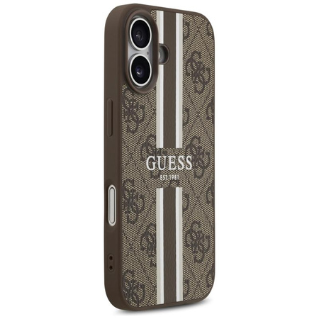 Guess 4G Printed Stripes MagSafe - iPhone 17 Case (brown)