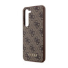 Guess 4G Metal Gold Logo - Case for Samsung Galaxy S24+ (Brown)