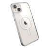 Speck Presidio Perfect-Clear + MagSafe - Custodia per iPhone 15 Plus / iPhone 14 Plus (trasparente)