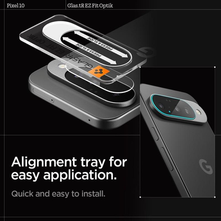 Spigen Optik GLAS.TR Camera Protector 2-Pack - Ochranné sklo na objektiv pro Google Pixel 10 (Crystal Clear)