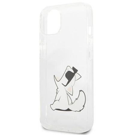 Karl Lagerfeld Choupette Fun - pouzdro pro iPhone 13 (průhledné)