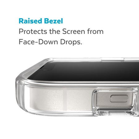 Speck Gemshell + MagSafe - Case for iPhone 15 Plus / iPhone 14 Plus with MICROBAN coating (Clear)