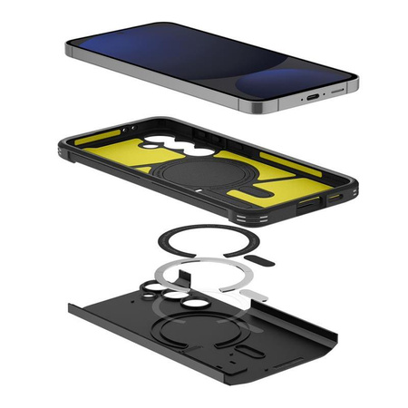 Spigen Tough Armor MagSafe - Gehäuse für Samsung Galaxy S24 FE (Schwarz)