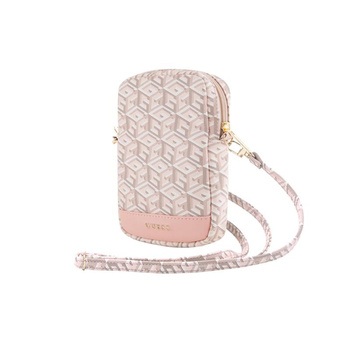 Guess Zip GCube Bottom Stripe - Phone Bag (pink)