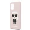 Pouzdro Karl Lagerfeld Fullbody Silicone Iconic - Samsung Galaxy S20+ (růžové)