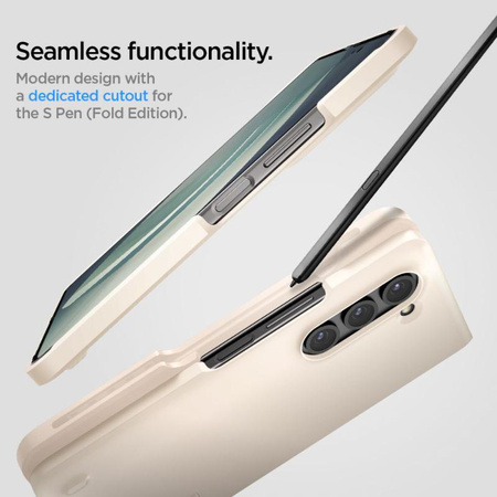 Spigen Thin Fit Pen - Etui pour Samsung Galaxy Z Fold 5 (Ivoire perlé)