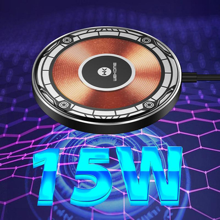 WEKOME WP-U99 Vanguard Series - 15W indukční nabíječka MagSafe (černá)